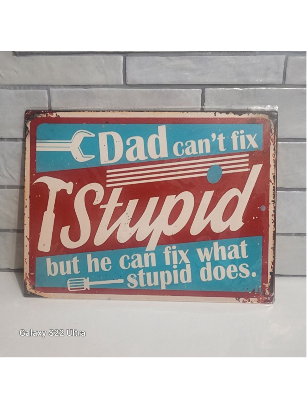 Dad Garage Metal Sign, Vintage Style